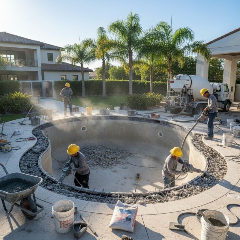 Local Concrete Pool Installation pros at work