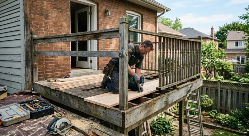 Balcony Post Repair in Redmond, WA