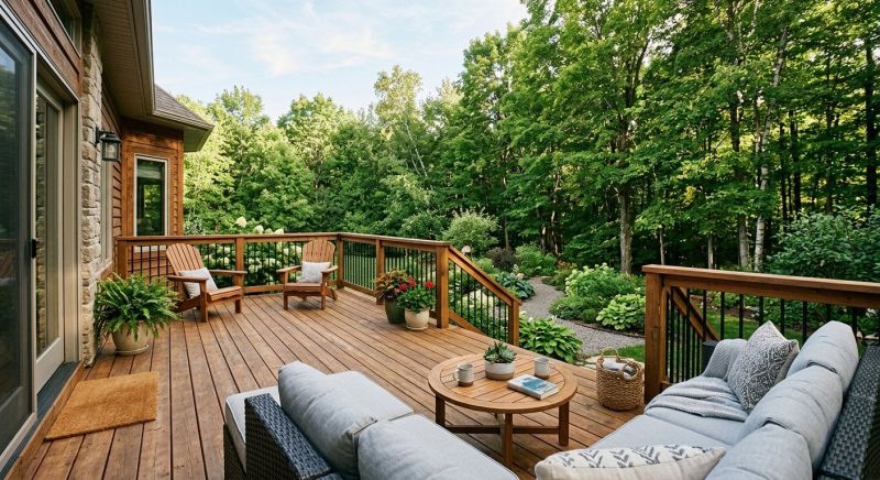 Cedar Deck Installation in Worcester, MA